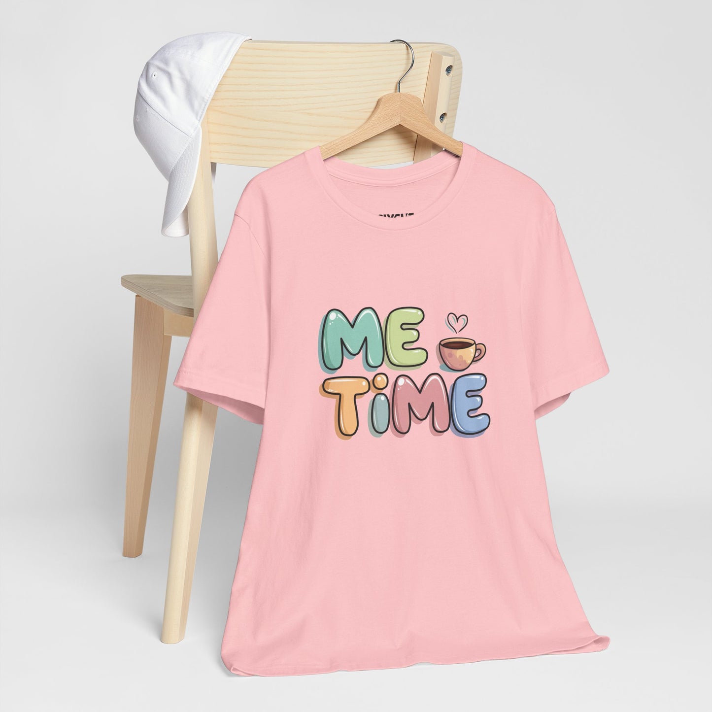 "Me Time Tee – For Coffee Lovers and Serial Relaxers" -color - Pink - available in USA