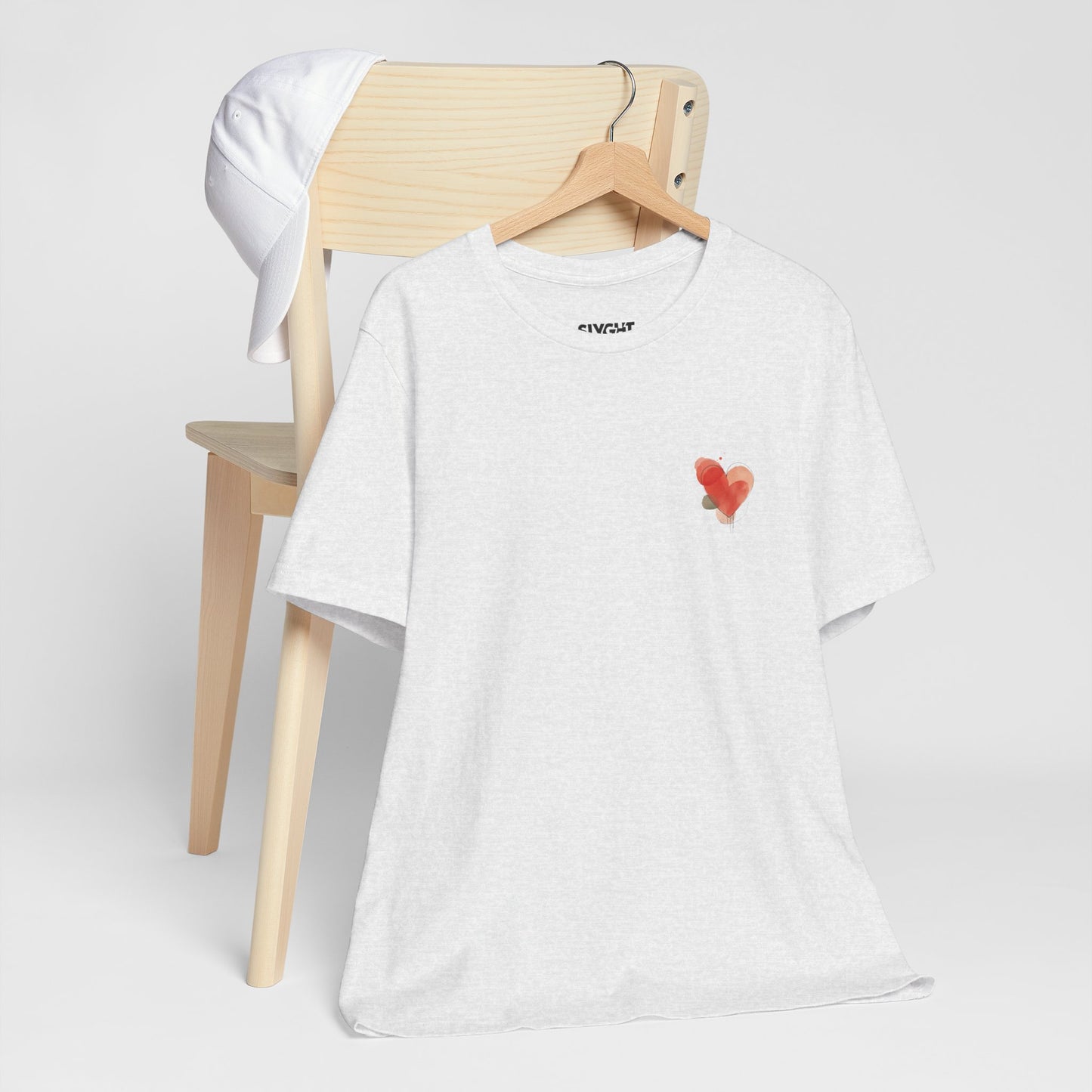 "Love Yourself" Unisex Jersey Tee – Wear Your Heart with Style -color - Ash - available in USA