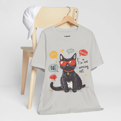 "Catitude in Color" Classic Tee – Purrfection Meets Playfulness -color - Silver - available in USA