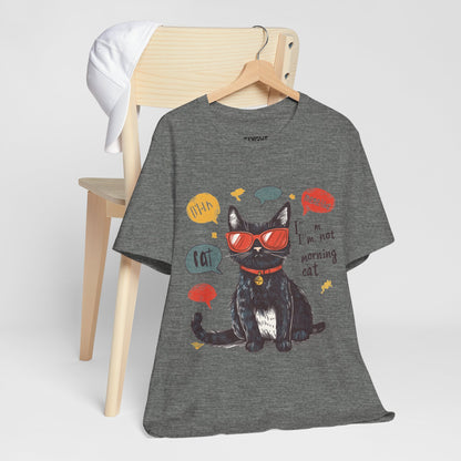 "Catitude in Color" Classic Tee – Purrfection Meets Playfulness -color - Deep Heather - available in USA