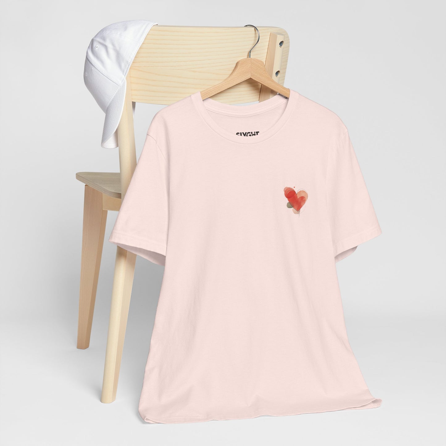 "Love Yourself" Unisex Jersey Tee – Wear Your Heart with Style -color - Soft Pink - available in USA