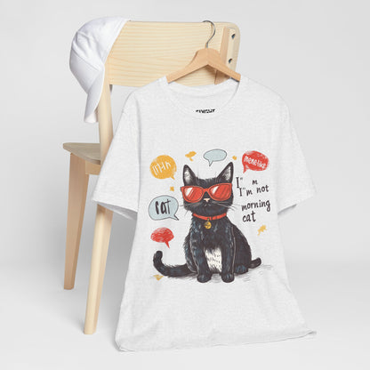 "Catitude in Color" Classic Tee – Purrfection Meets Playfulness -color - Ash - available in USA