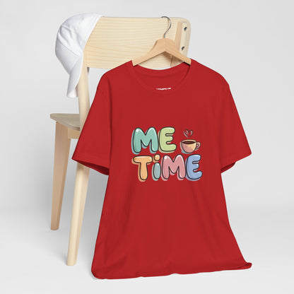 "Me Time Tee – For Coffee Lovers and Serial Relaxers" -color - Red - available in USA