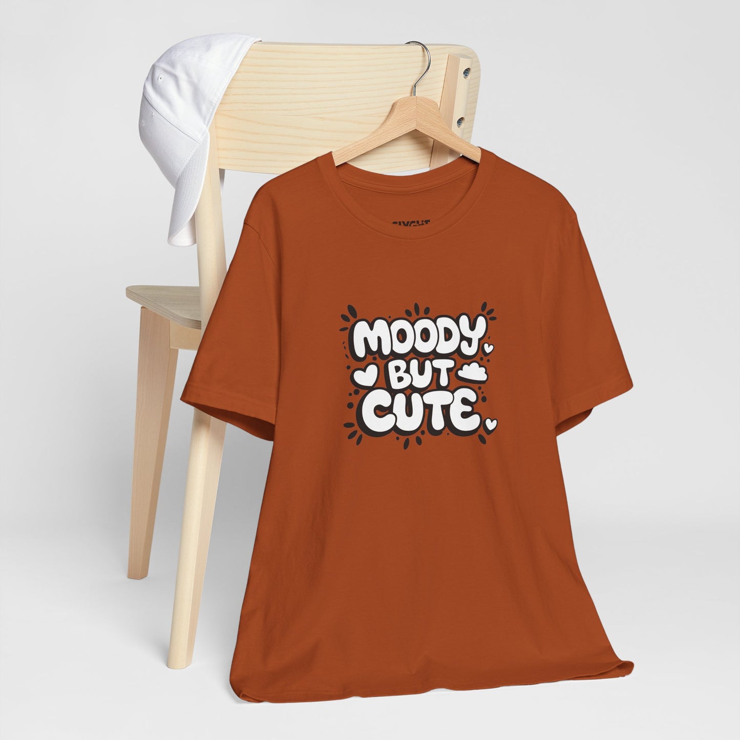 "Moody but Cute" Classic Tee – Because Why Choose? -color - Autumn - available in USA