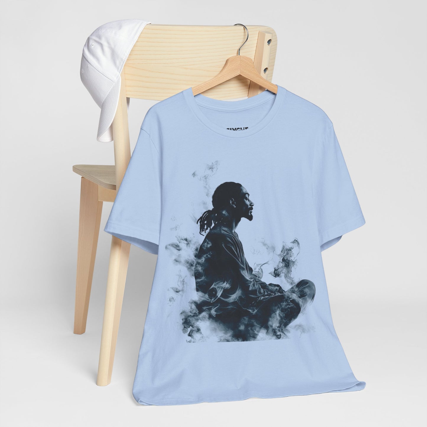 "Chill Vibes" Snoop Dogg Watercolor Tee – For Those Who Keep It Cool -color - Baby Blue - available in USA