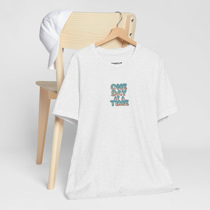 "One Day at a Time" Classic Tee – Your Daily Dose of Calm in Cotton -color - Ash - available in USA