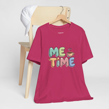 "Me Time Tee – For Coffee Lovers and Serial Relaxers" -color - Berry - available in USA