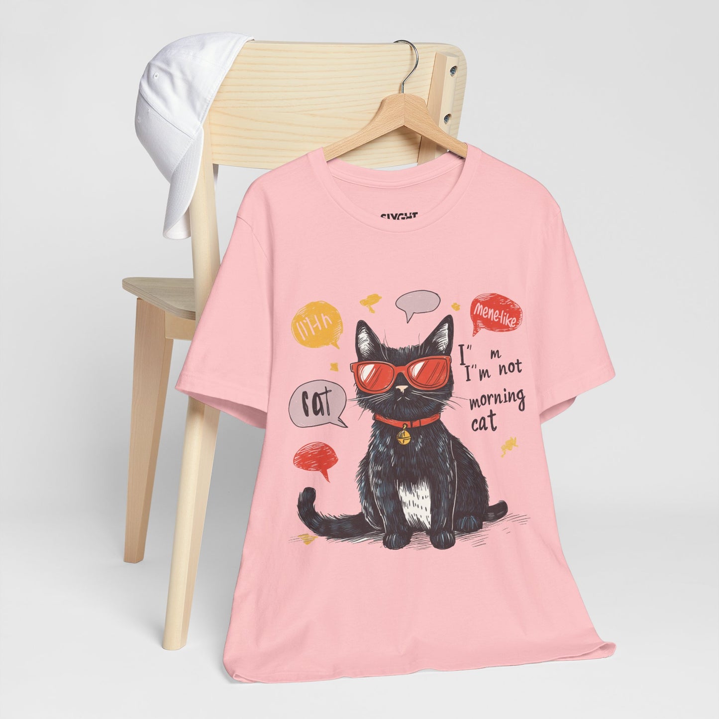 "Catitude in Color" Classic Tee – Purrfection Meets Playfulness -color - Pink - available in USA