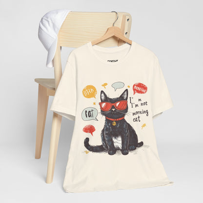 "Catitude in Color" Classic Tee – Purrfection Meets Playfulness -color - Natural - available in USA