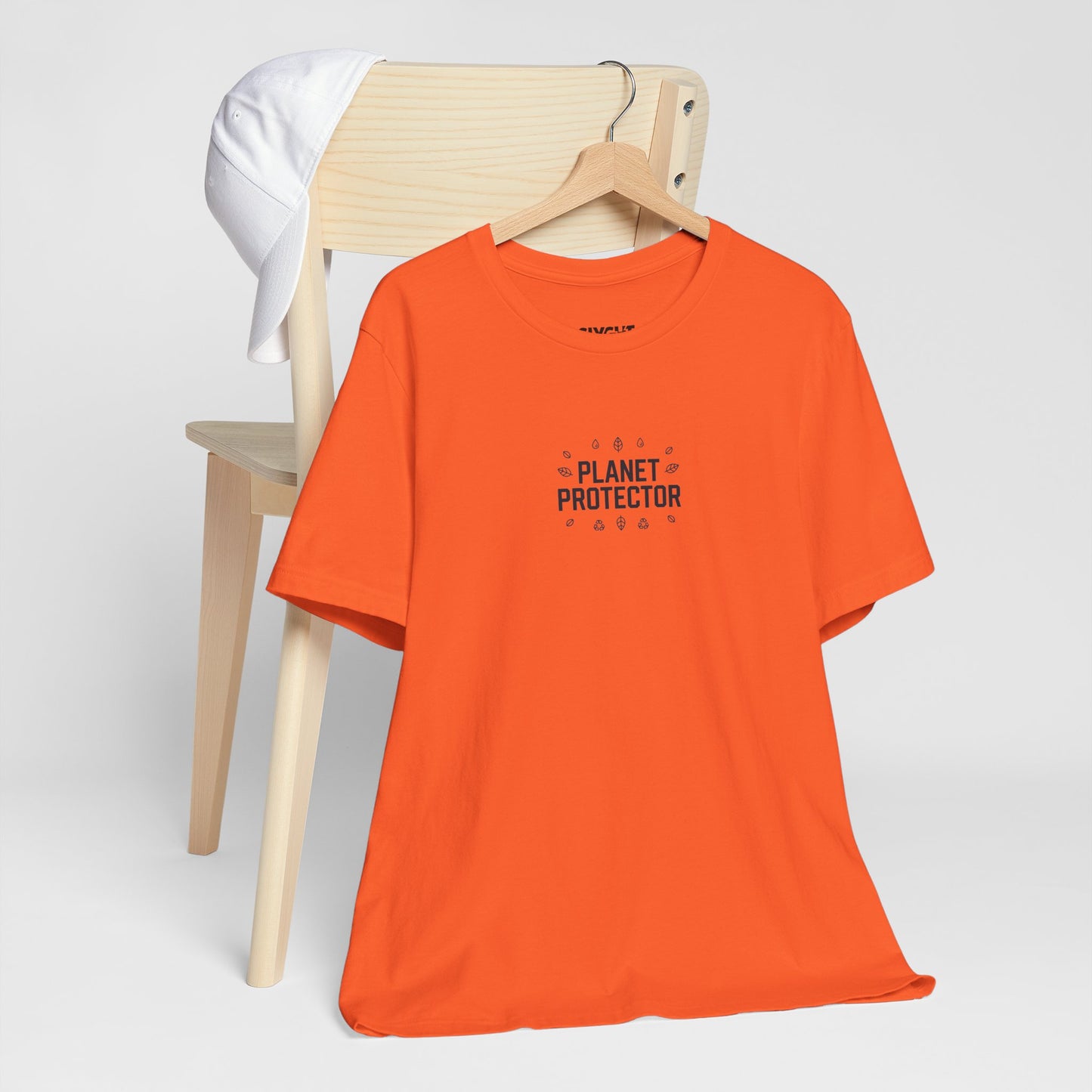 "Planet Protector" Classic Unisex Tee – Save the Earth, Look Fresh -color - Orange - available in USA