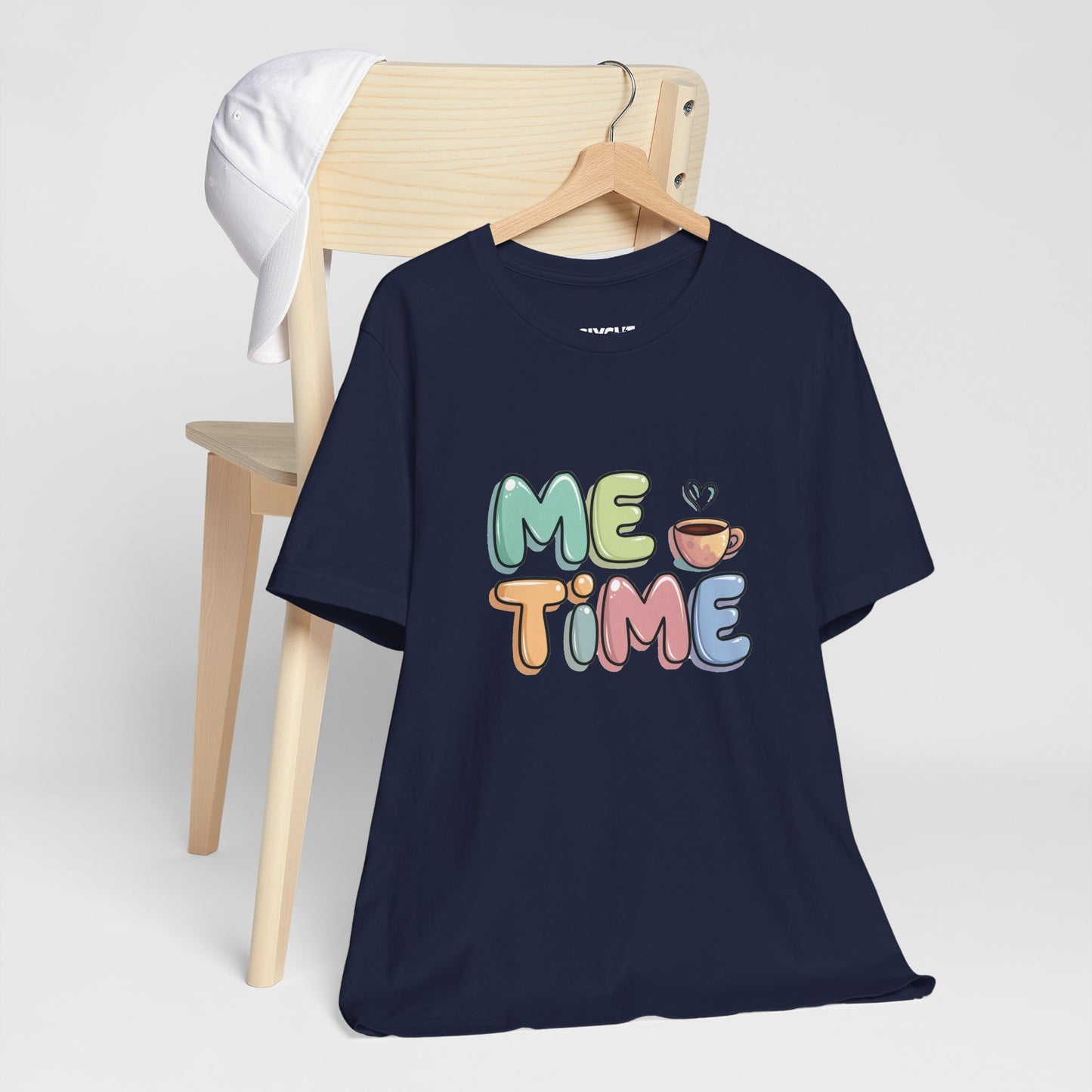 "Me Time Tee – For Coffee Lovers and Serial Relaxers" -color - Navy - available in USA