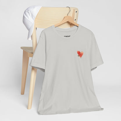 "Love Yourself" Unisex Jersey Tee – Wear Your Heart with Style -color - Silver - available in USA