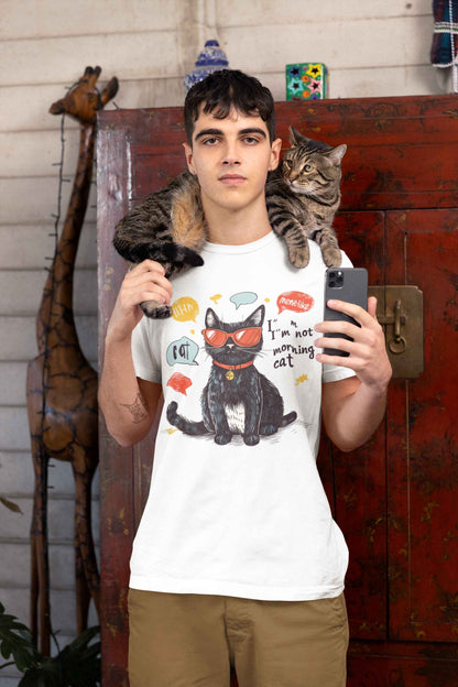 "Catitude in Color" Classic Tee – Purrfection Meets Playfulness -color - - available in USA