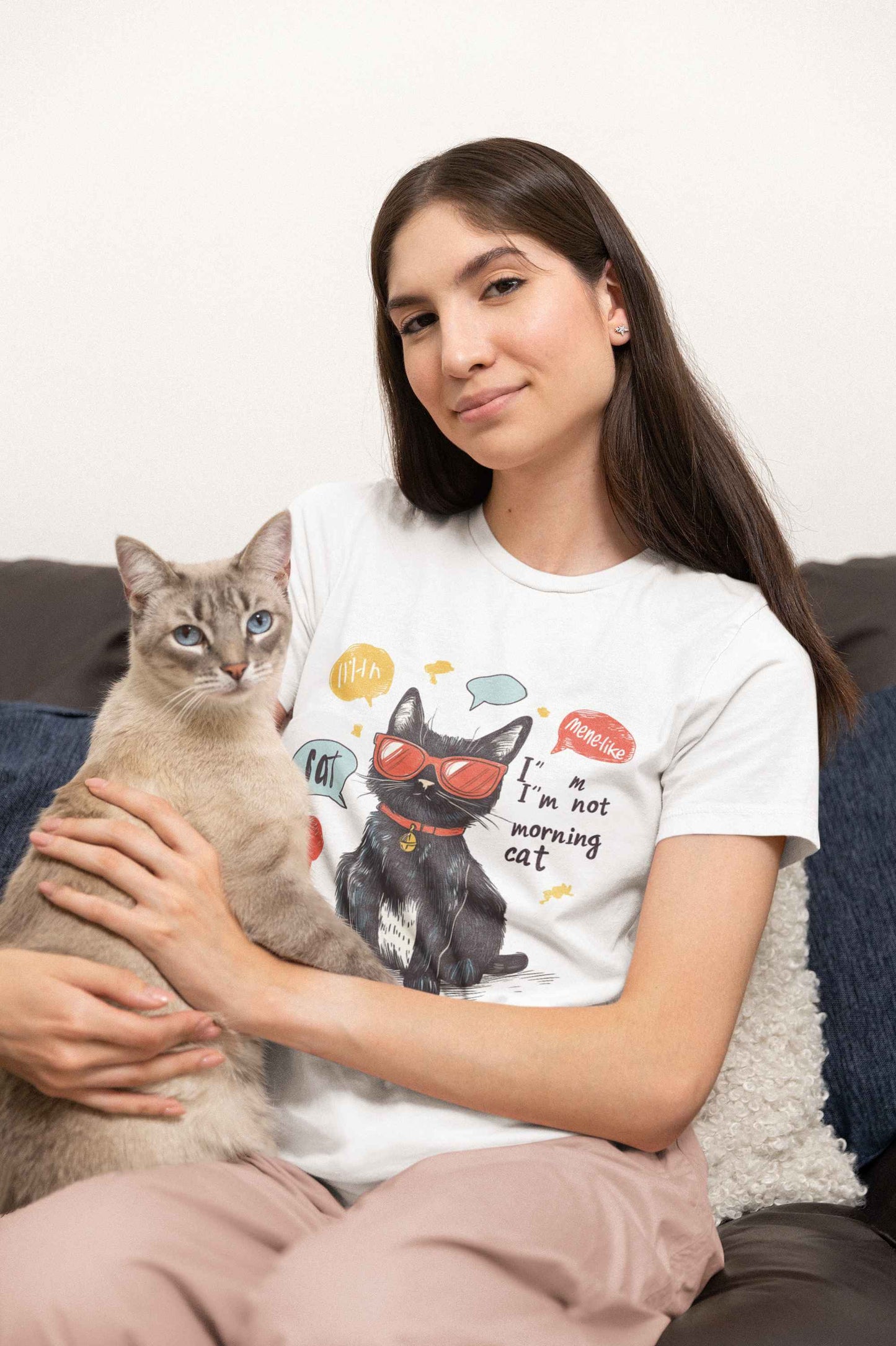 "Catitude in Color" Classic Tee – Purrfection Meets Playfulness -color - - available in USA