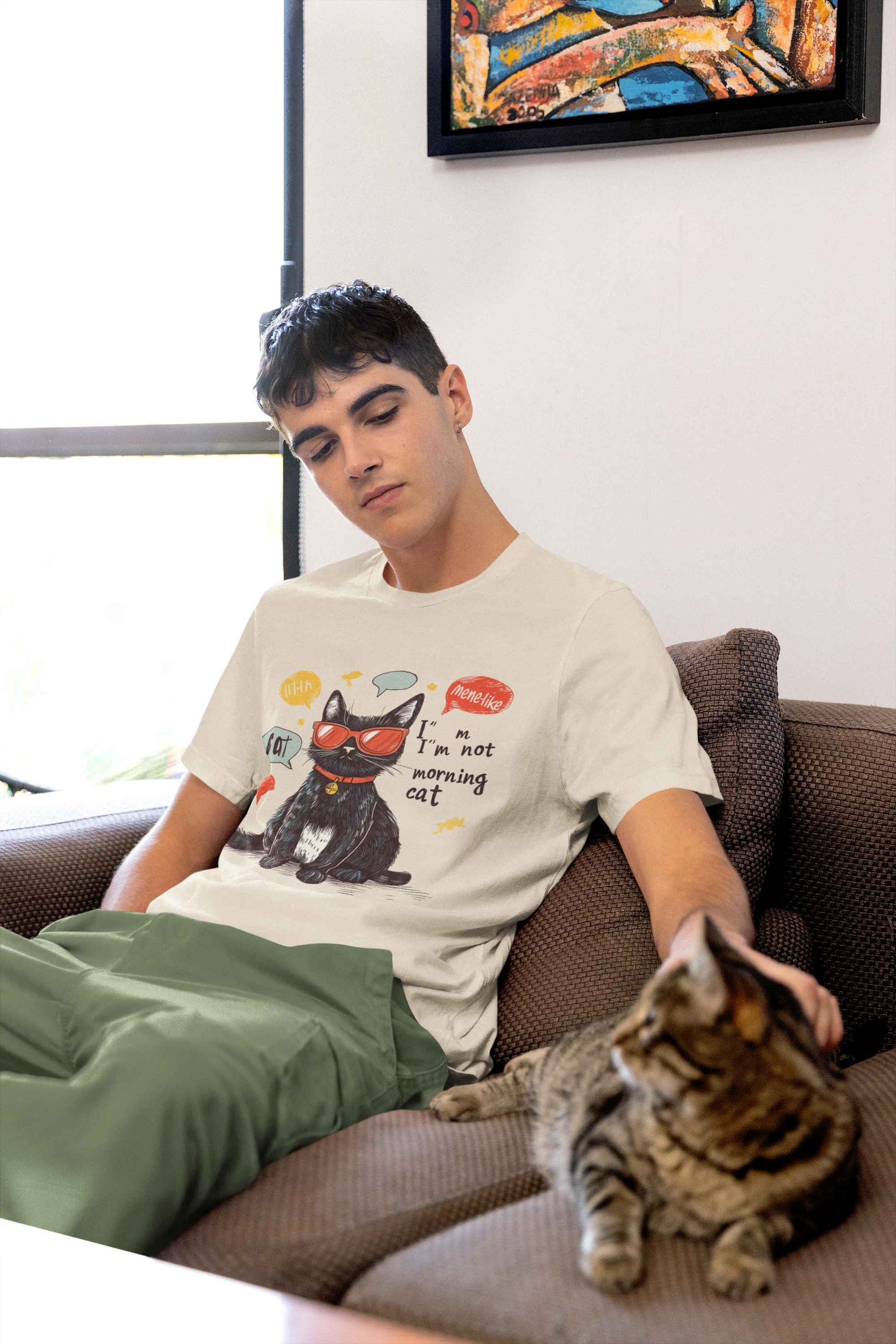 "Catitude in Color" Classic Tee – Purrfection Meets Playfulness -color - - available in USA