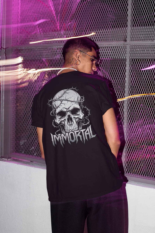 "Immortal Vibes" Oversized Boxy Tee – Eternal Style, Infinite Swag -color - - available in USA
