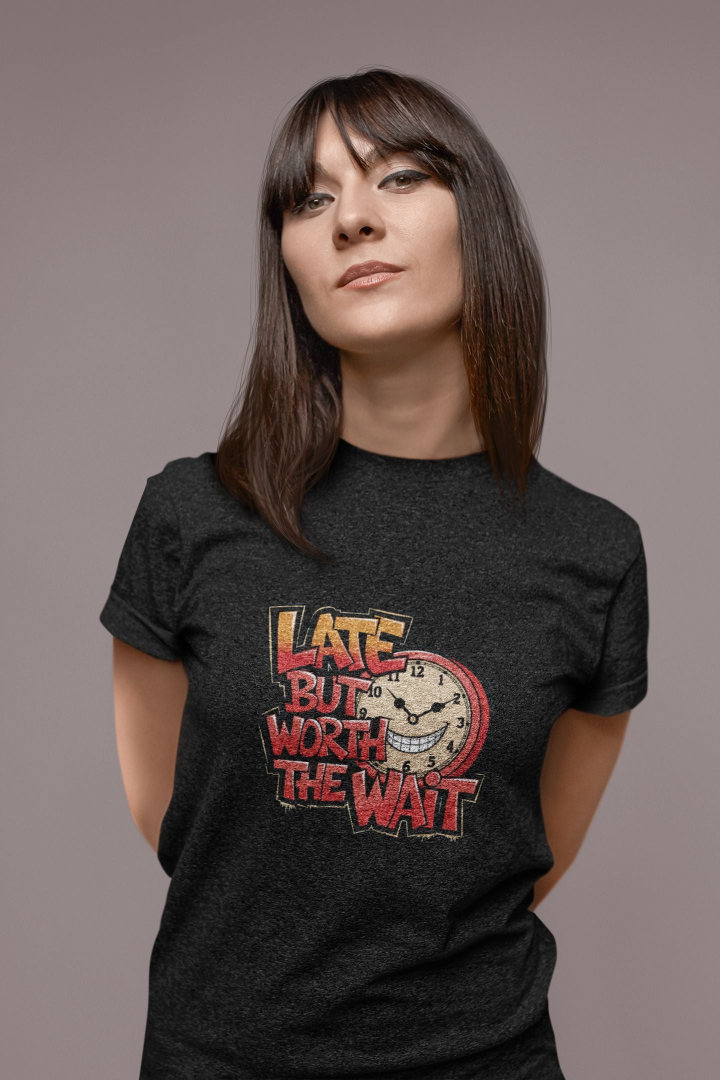 "Late but Worth the Wait" Unisex Tee – Time Well Spent -color - - available in USA