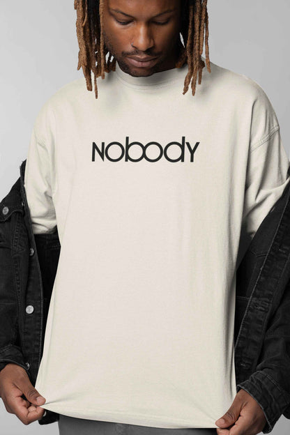 "NOBODY" Oversized Boxy Tee – Because Somebody's Got to Wear It -color - - available in USA