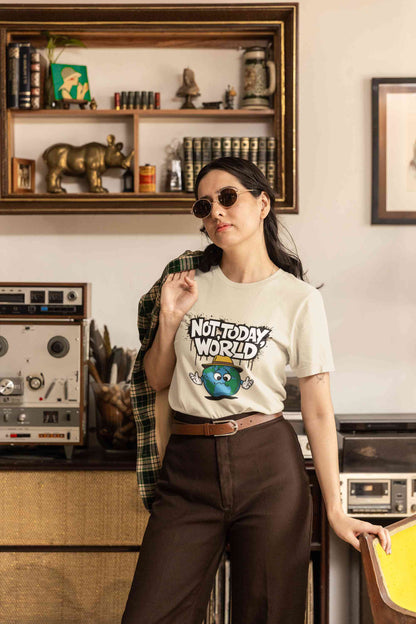 "Not Today, World" Classic Tee – The Ultimate Mood in Style -color - - available in USA