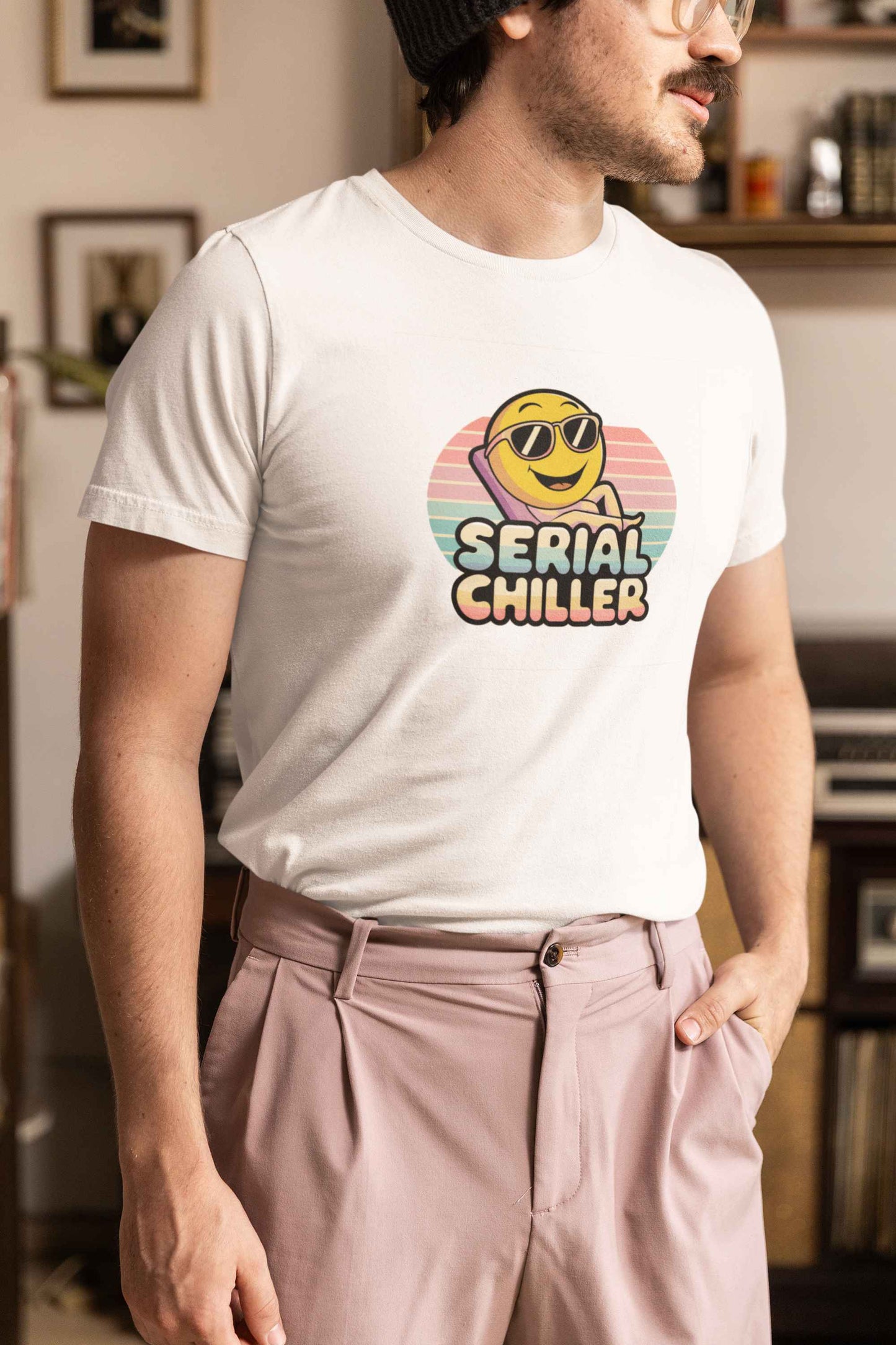 "Serial Chiller" Unisex Jersey Tee – Chill in Style, Always -color - - available in USA