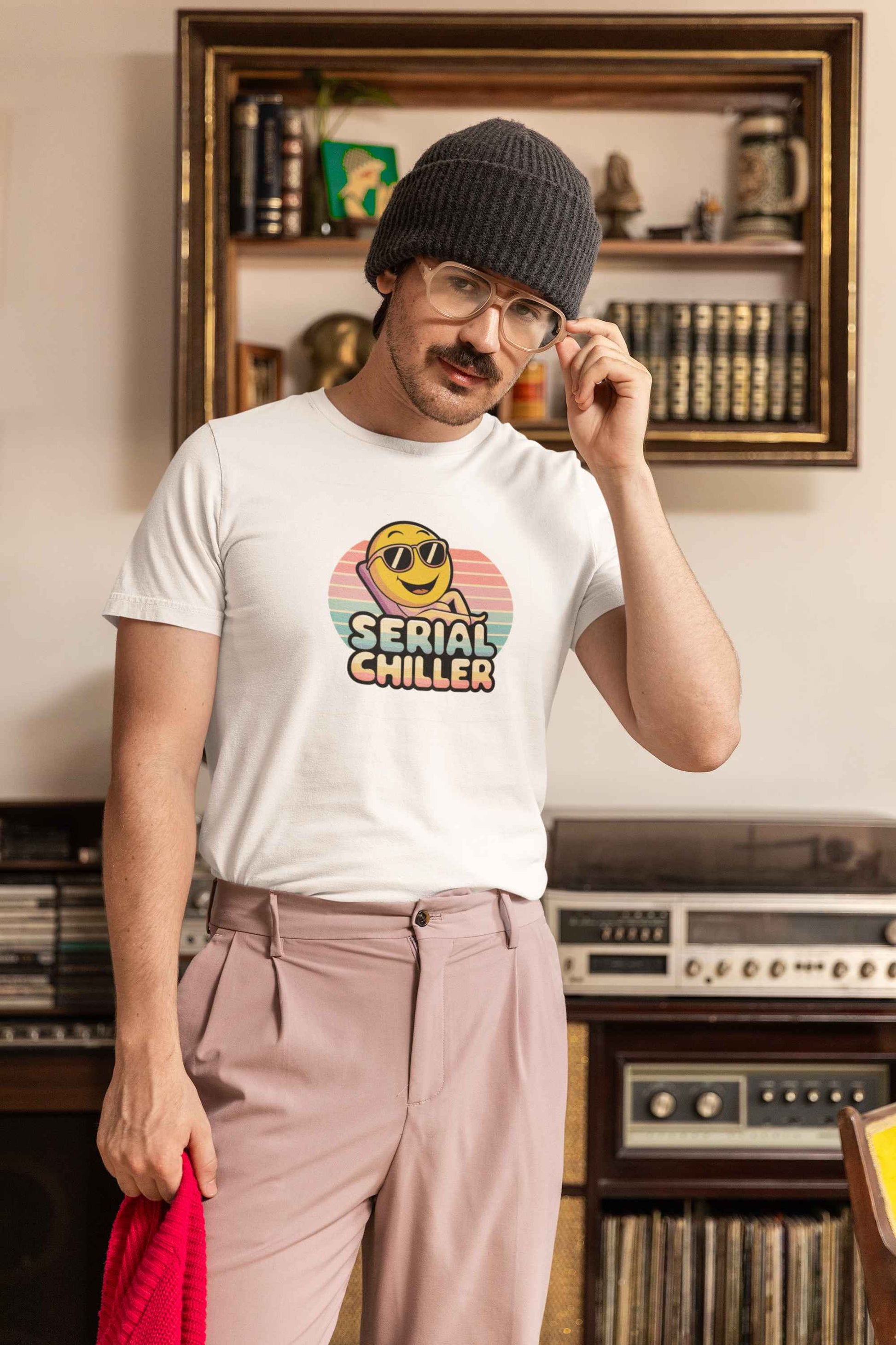 "Serial Chiller" Unisex Jersey Tee – Chill in Style, Always -color - - available in USA