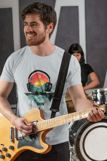 "Vinyl Vibes" Retro Unisex Tee – Feel the Beat, Look the Part -color - - available in USA