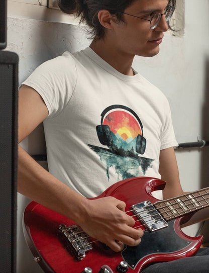 "Vinyl Vibes" Retro Unisex Tee – Feel the Beat, Look the Part -color - - available in USA