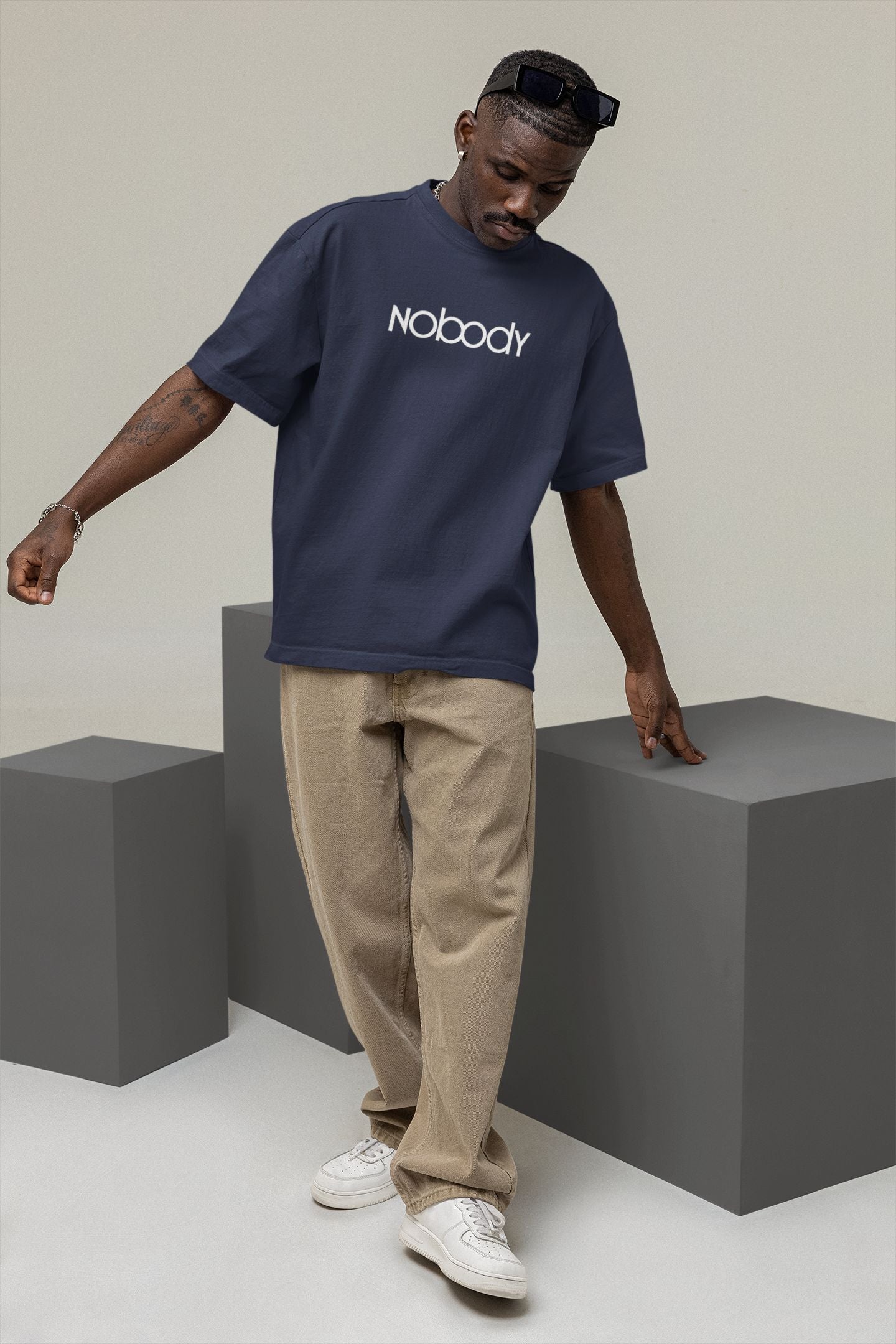 "NOBODY" Oversized Boxy Tee – Because Somebody's Got to Wear It -color - - available in USA