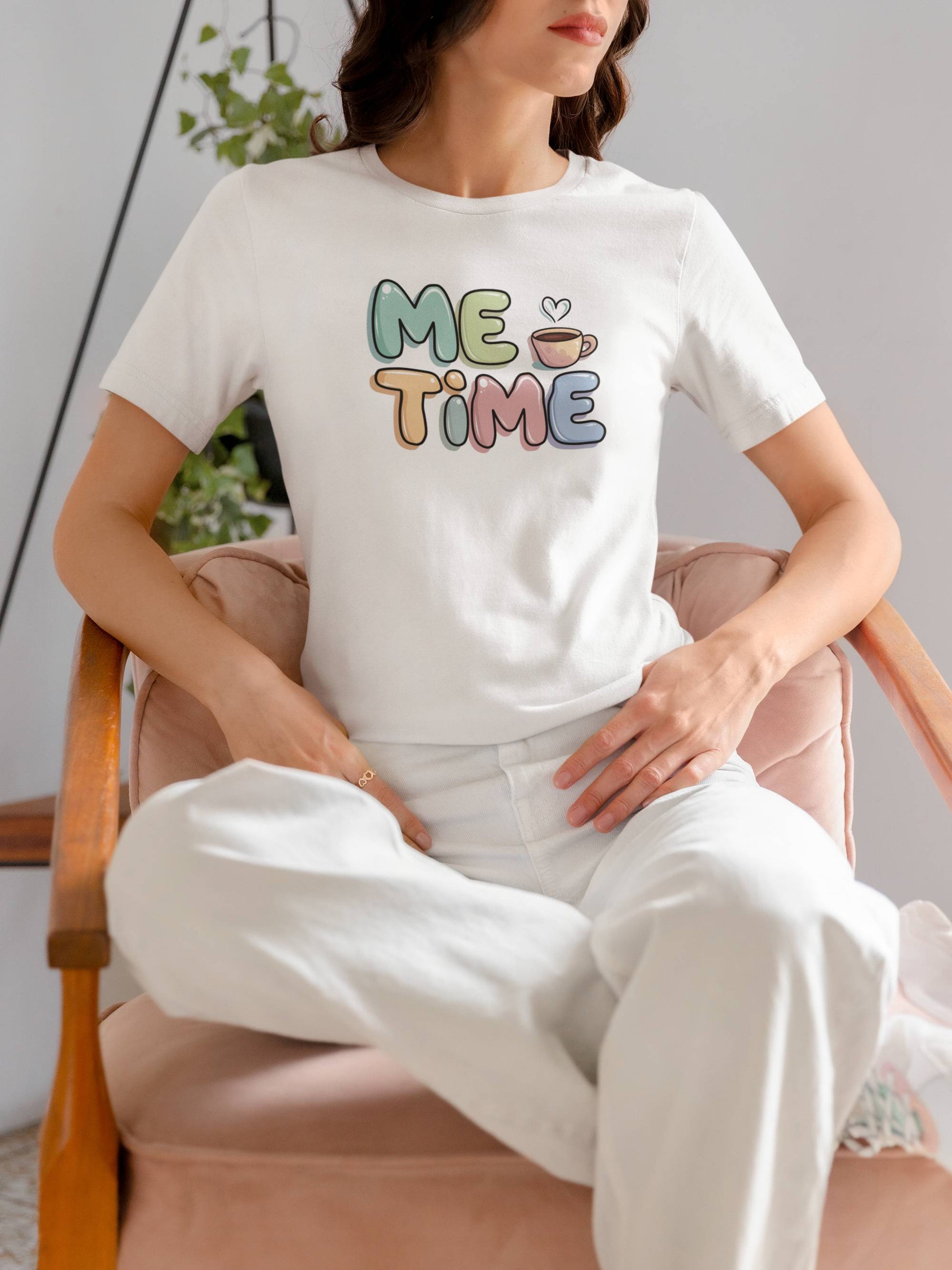 "Me Time Tee – For Coffee Lovers and Serial Relaxers" -color - - available in USA