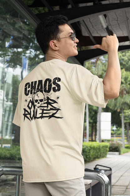"CHAoS Over RULEz" Oversized Boxy Tee – Where Disorder Meets Style -color - - available in USA