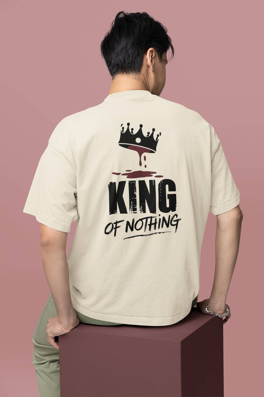 "King of Nothing" Oversized Boxy Tee – Rule Your Own Chaos -color - - available in USA