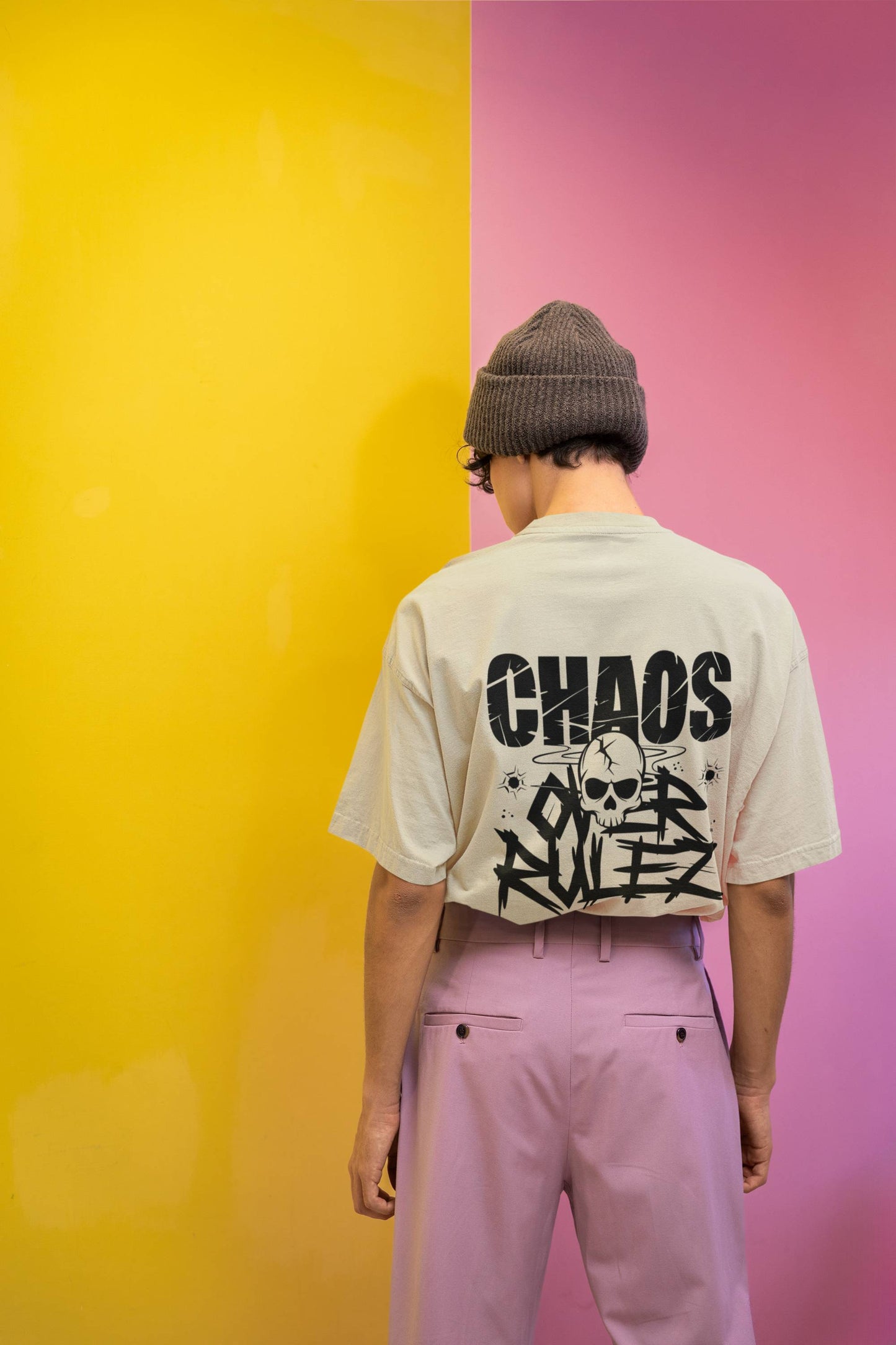 "CHAoS Over RULEz" Oversized Boxy Tee – Where Disorder Meets Style -color - - available in USA
