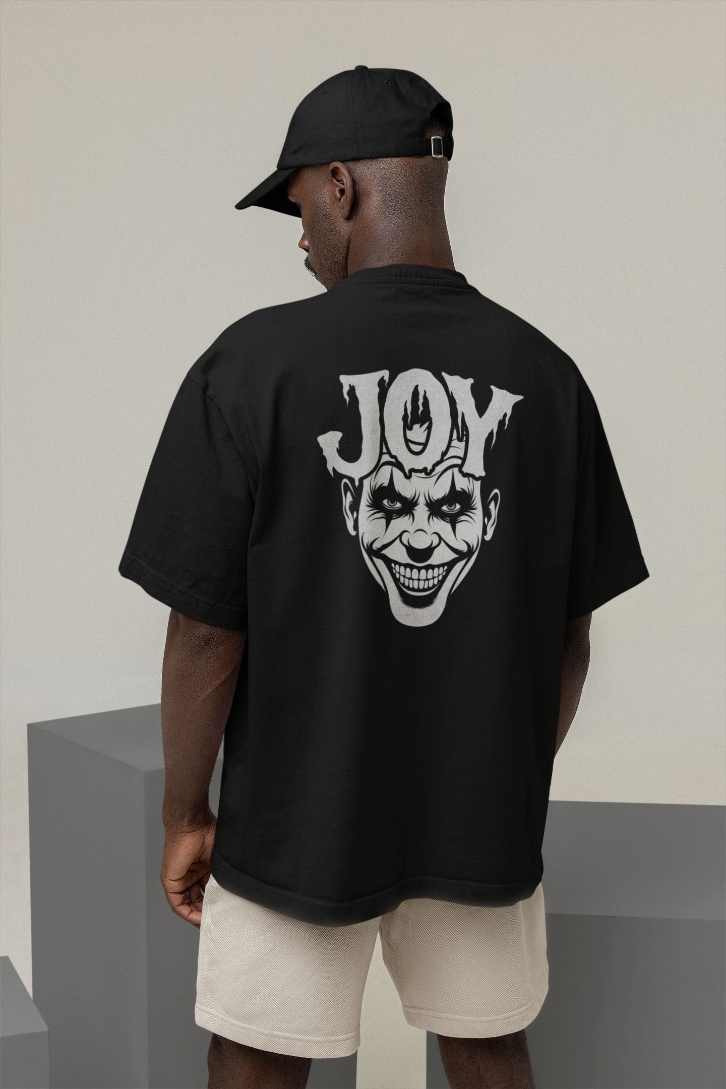 "Twisted Joy" Oversized Boxy Tee – Where Playful Meets Sinister -color - - available in USA