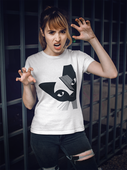 "Abstract Cat" Classic Unisex Tee – Sleek, Simple, and Seriously Cool -color - - available in USA