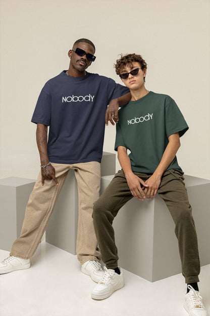 "NOBODY" Oversized Boxy Tee – Because Somebody's Got to Wear It -color - - available in USA